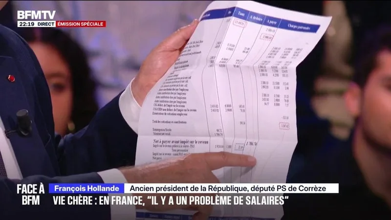 TVA SOCIALE: « IL Y A UN PROBLÈME DE SALAIRES DANS NOTRE PAYS », OBSERVE FRANÇOIS HOLLANDE, ANCIEN PRÉSIDENT DE LA RÉPUBLIQUE