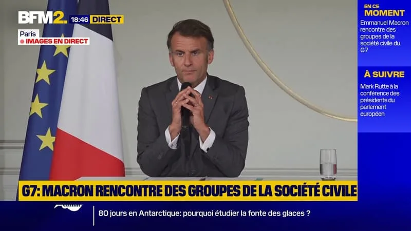L’ÉGYPTE, L’ARABIE SAOUDITE, LE QATAR ET LES ÉMIRATS ARABES UNIS, INVITÉS AU G7, ANNONCE EMMANUEL MACRON