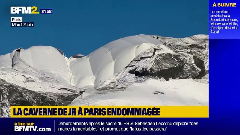 LA CAVERNE DE JR À PARIS ENDOMMAGÉE PAR LES INTEMPÉRIES, L’OUVERTURE DE L’OEUVRE REPORTÉE