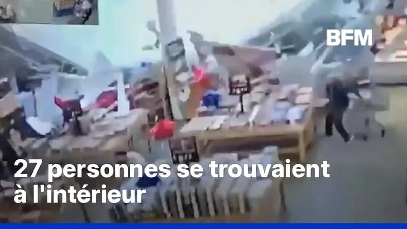 ETATS-UNIS: LE TOIT D’UN MAGASIN S’EFFONDRE DANS LE NEW JERSEY