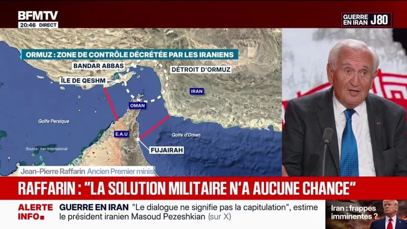 GUERRE AU MOYEN-ORIENT: « ON A LE CHOIX ENTRE UN EMBRASEMENT GÉNÉRAL OU UNE DISCUSSION », ANALYSE JEAN-PIERRE RAFFARIN, ANCIEN PREMIER MINISTRE