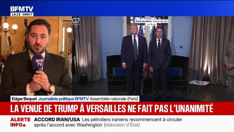 DONALD TRUMP À VERSAILLES: LFI ET LE PS DIVISÉS SUR LA RÉCEPTION DU PRÉSIDENT AMÉRICAIN
