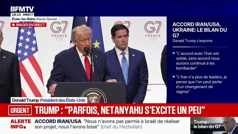 IRAN: « C’EST SIMPLEMENT UN PROTOCOLE D’ACCORD, SI ON N’Y ARRIVE PAS EN 60 JOURS, ON REVIENDRA AUX BOMBARDEMENTS », ANNONCE DONALD TRUMP
