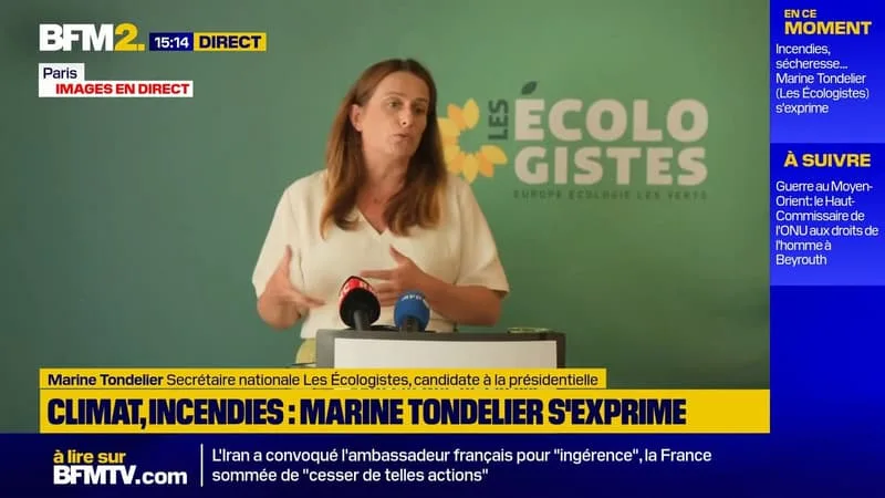 « IL Y A UNE RESPONSABILITÉ LOURDE DE L’ÉTAT »: MARINE TONDELIER POINTE L' »IMPRÉPARATION » DU GOUVERNEMENT DANS LA LUTTE CONTRE LES INCENDIES