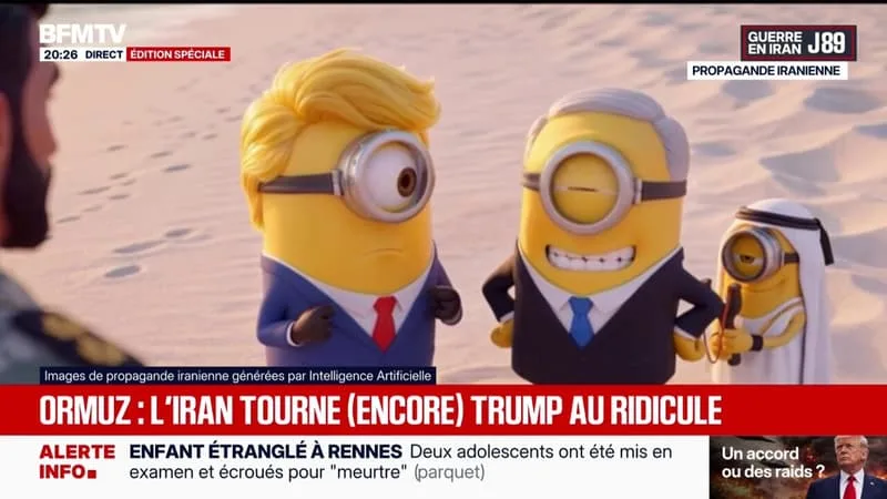 LES NOUVELLES IMAGES DE LA PROPAGANDE IRANIENNE QUI TOURNE DONALD TRUMP EN RIDICULE