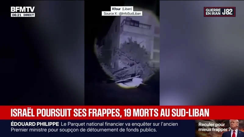 GUERRE AU MOYEN-ORIENT: DE NOUVELLES FRAPPES ISRAÉLIENNES FONT 19 MORTS DANS LE SUD DU LIBAN