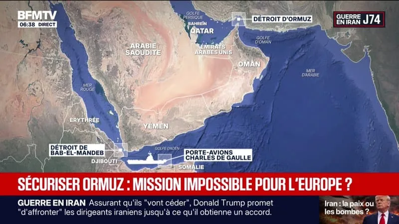 GUERRE AU MOYEN-ORIENT: LA FRANCE ET LE ROYAUME-UNI CO-PRÉSIDENT UNE RÉUNION AVEC UNE QUARANTAINE DE LEURS HOMOLOGUES POUR TENTER DE SÉCURISER LE DÉTROIT D’ORMUZ
