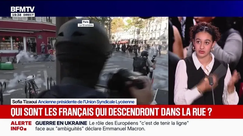 MANIFESTATION DU 17 OCTOBRE: « ON A TOUTES ET TOUS UNE RAISON DE SE MOBILISER », AFFIRME SOFIA TIZAOUI, ANCIENNE PRÉSIDENTE DE L’UNION SYNDICALE LYCÉENNE