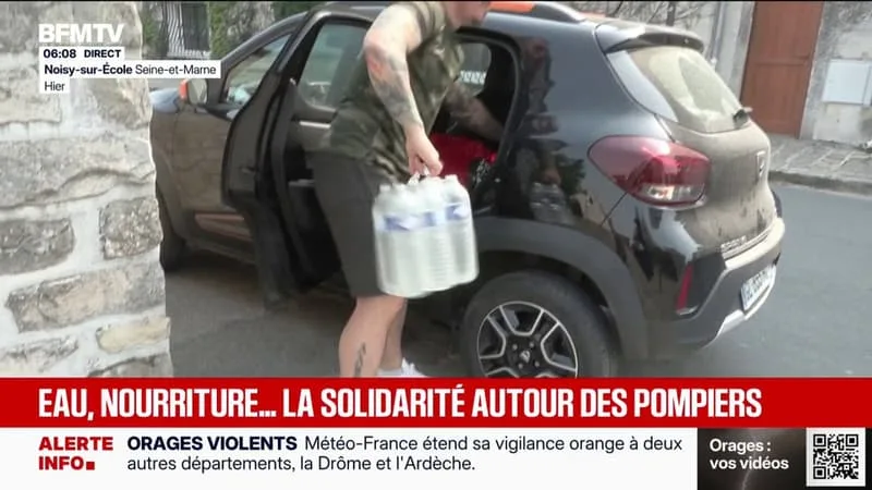 « ON LEUR DONNE UN COUP DE MAIN »: LES FRANCILIENS SE MOBILISENT POUR AIDER LES POMPIERS À LUTTER CONTRE LES INCENDIES DE FONTAINEBLEAU