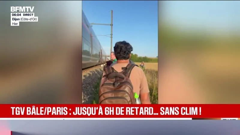 « ON NE RESPIRAIT PLUS »: DEUX TGV BÂLE/PARIS ACCUSENT PLUSIEURS HEURES DE RETARD SANS CLIMATISATION