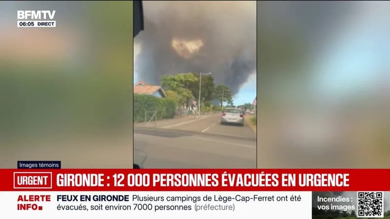 INCENDIE EN GIRONDE: AU MOINS 2.000 HECTARES ONT BRÛLÉ DEPUIS LE DÉBUT DE L’INCENDIE À SAUMOS