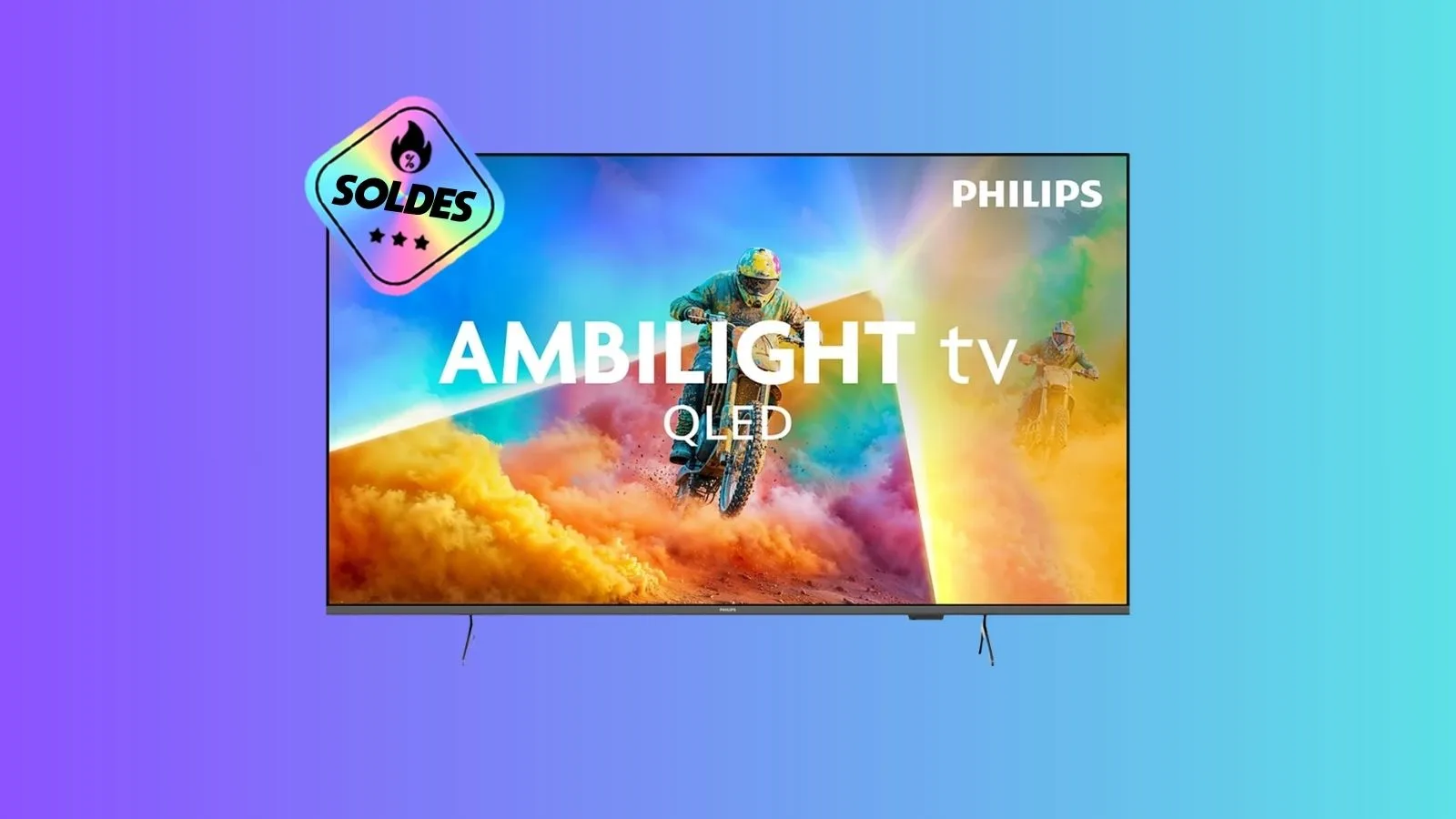 POUR SUIVRE LA FRANCE EN DEMI-FINALE, VOICI UN TV PHILIPS QLED AMBILIGHT DE 55″ SOLDÉ À 479€