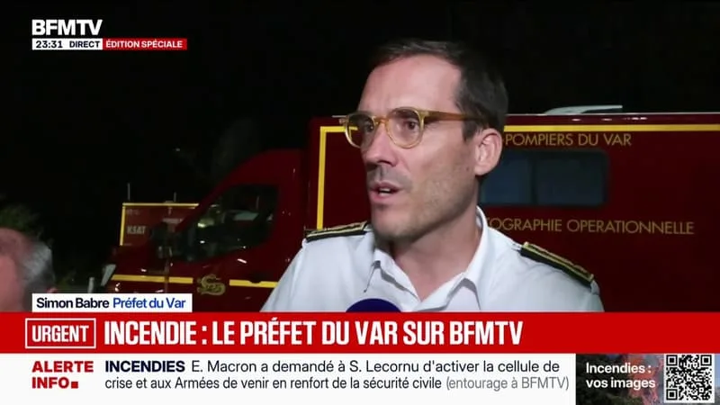 INCENDIE DANS LE VAR: « LE FEU EST TOUJOURS ACTIF », DÉTAILLE LE PRÉFET DU DÉPARTEMENT
