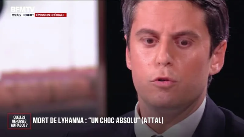 MORT DE LYHANNA: « C’EST UNE FAILLITE TOTALE », DÉPLORE GABRIEL ATTAL