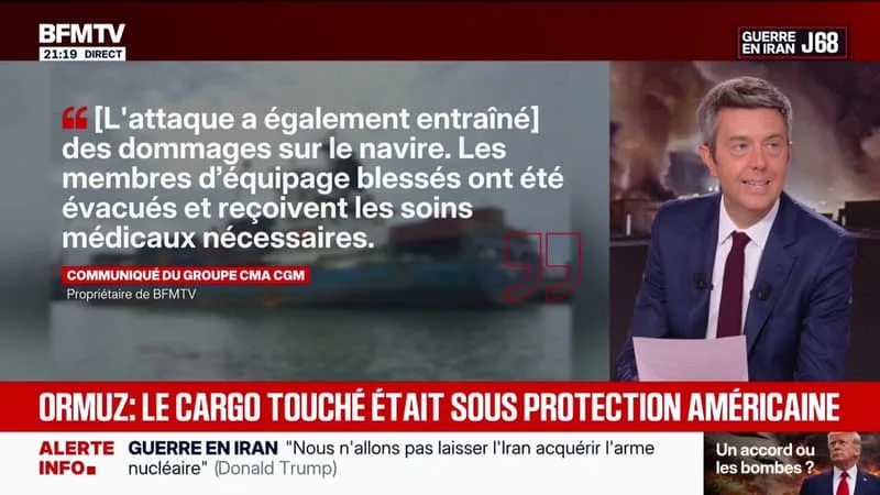 DÉTROIT D’ORMUZ: LE CARGO TOUCHÉ ÉTAIT SOUS PROTECTION AMÉRICAINE