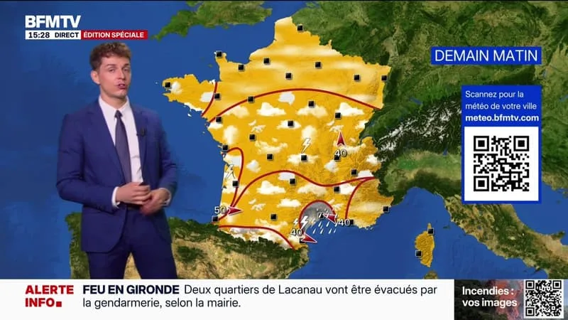 LA MÉTÉO POUR CE SAMEDI 25 JUILLET 2026