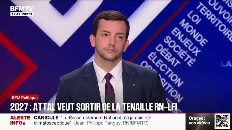 EN 2027, GABRIEL ATTAL DIT VOULOIR « DESSERRER LA TENAILLE RN-LFI »: « GABRIEL ATTAL EST UN ACTEUR RATÉ. (…) C’EST DE LA COMÉDIE, C’EST DU CINÉMA » IRONISE JEAN-PHILIPPE TANGUY, DÉPUTÉ RASSEMBLEMENT NATIONAL DE LA SOMME
