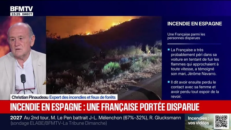 INCENDIE EN ESPAGNE : UNE FRANÇAISE PORTÉE DISPARUE – 11/07