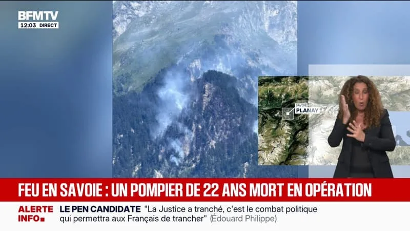 UN POMPIER DE 22 ANS MEURT EN LUTTANT CONTRE UN INCENDIE EN SAVOIE