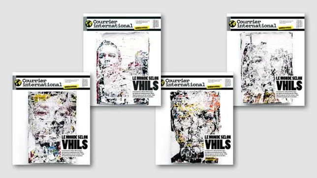 L’ARTISTE VHILS, INVITÉ DE “COURRIER INTERNATIONAL” : LES COULISSES D’UN NUMÉRO SPÉCIAL