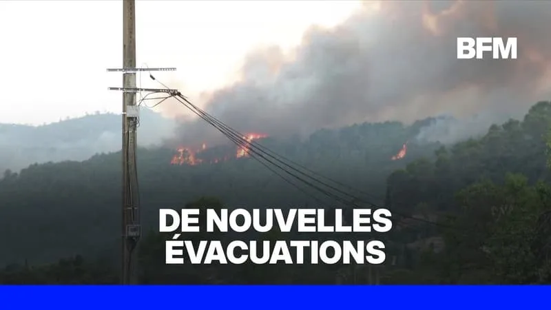 INCENDIE DANS LE VAR: LE FEU REPREND ENTRE CORRENS ET MONTFORT-SUR-ARGENS