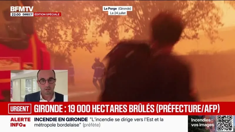 INCENDIE QUI SE DIRIGE VERS LA MÉTROPOLE BORDELAISE: « ON S’ORGANISE POUR FAIRE FACE À CETTE SITUATION », DÉTAILLE THOMAS CAZENAVE, MAIRE DE BORDEAUX