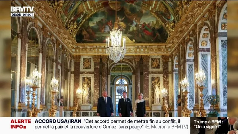 ÉDITO – DONALD TRUMP À VERSAILLES: « L’OBJECTIF ÉTAIT DE L’ÉBLOUIR, DE L’AMENER À SIGNER (L’ACCORD DE PAIX) EN LE METTANT DANS UN COCON D’OR ET DE FASTES, ÇA A FONCTIONNÉ »