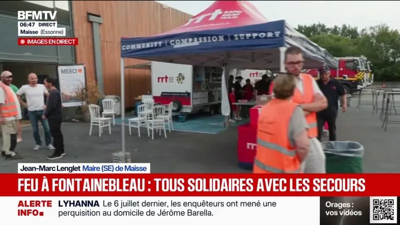 INCENDIES À FONTAINEBLEAU: « LE RÉSEAU DE SOLIDARITÉ EST ÉNORME », DÉCRIT JEAN-MARC LENGLET, MAIRE DE MAISSE, DONT LA COMMUNE VIENT EN AIDE AUX POMPIERS MOBILISÉS