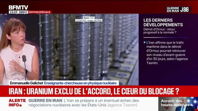 NUCLÉAIRE IRANIEN: TÉHÉRAN FAIT « DEPUIS TOUT LE TEMPS DES CONCESSIONS RÉVERSIBLES », EXPLIQUE EMMANUELLE GALICHET, ENSEIGNANTE-CHERCHEUSE EN PHYSIQUE NUCLÉAIRE