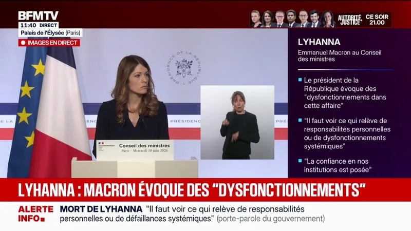 AFFAIRE LYHANNA: MAUD BREGEON DÉNONCE DES POLÉMIQUES « INDIGNES » VISANT LE GOUVERNEMENT