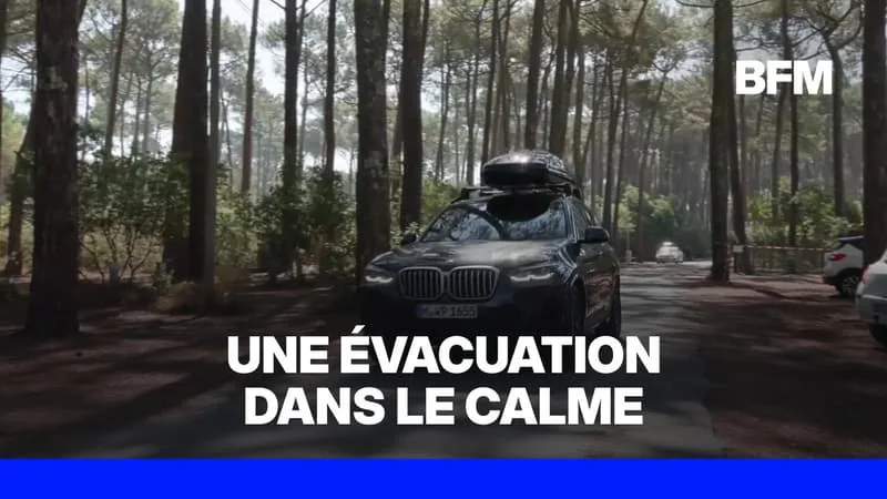 INCENDIES EN GIRONDE: ÉVACUATION EN COURS POUR TOUS LES CAMPINGS DE LACANAU, 4.000 TOURISTES CONCERNÉS