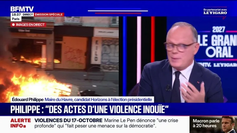 ÉDOUARD PHILIPPE, CANDIDAT HORIZONS À LA PRÉSIDENTIELLE VEUT « PROPOSER QUELQUE CHOSE QUI PERMET D’ÉCHAPPER À UN ÉTAU MORTIFÈRE » ENTRE LE RN ET LFI
