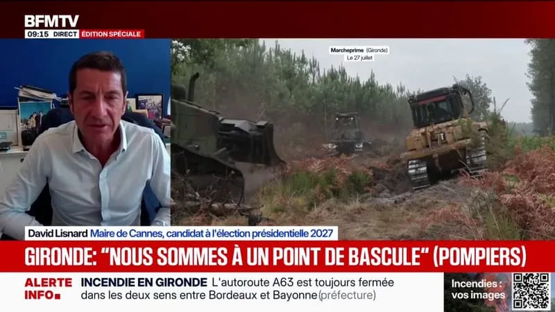« LES MAIRES DE FRANCE EXPRIMENT LEUR SOLIDARITÉ À L’ÉGARD DE TOUS LES ÉLUS LOCAUX QUI AFFRONTENT LES INCENDIES, DES SERVICES DE SECOURS ET DE TOUS LES BÉNÉVOLES », DÉCLARE DAVID LISNARD