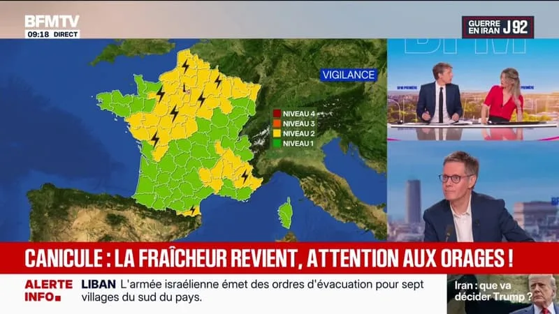CANICULE: QUATRE DÉPARTEMENTS TOUJOURS EN VIGILANCE ORANGE CE SAMEDI