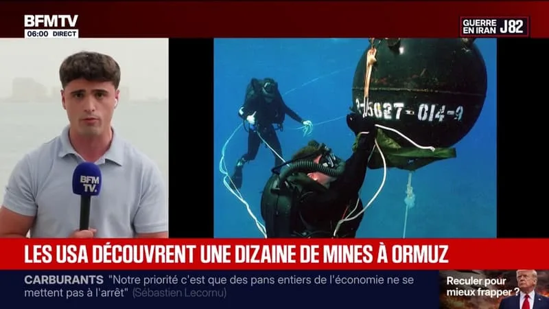 LES ÉTATS-UNIS AFFIRMENT AVOIR DÉCOUVERT AU MOINS UNE DIZAINE DE MINES DANS LE DÉTROIT D’ORMUZ