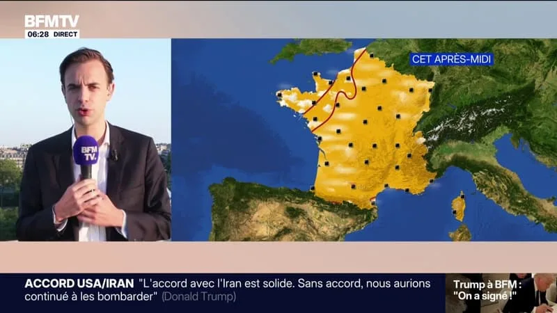 UN TEMPS ENSOLEILLÉ SUR TOUTE LA FRANCE CE JEUDI, 26 DÉPARTEMENTS PLACÉS EN VIGILANCE ORANGE CANICULE