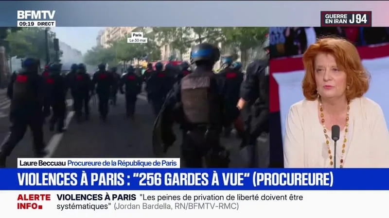 DÉBORDEMENTS APRÈS LE SACRE DU PSG: LA PROCUREURE DE LA RÉPUBLIQUE DE PARIS ANNONCE « 82 PROLONGATIONS DE GARDE À VUE » POUR « LES FAITS LES PLUS GRAVES »