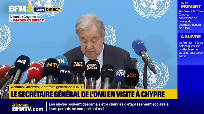 CHYPRE: ANTÓNIO GUTERRES PROPOSE UNE RÉUNION AVEC LES DEUX PARTIES ET LES « GARANTS » DE L’ÎLE