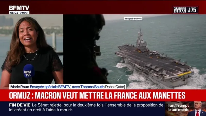 LA FRANCE VA PRENDRE « UNE INITIATIVE » À L’ONU SUR SA PROPOSITION DE MISSION « NEUTRE » DE SÉCURISATION DU DÉTROIT D’ORMUZ