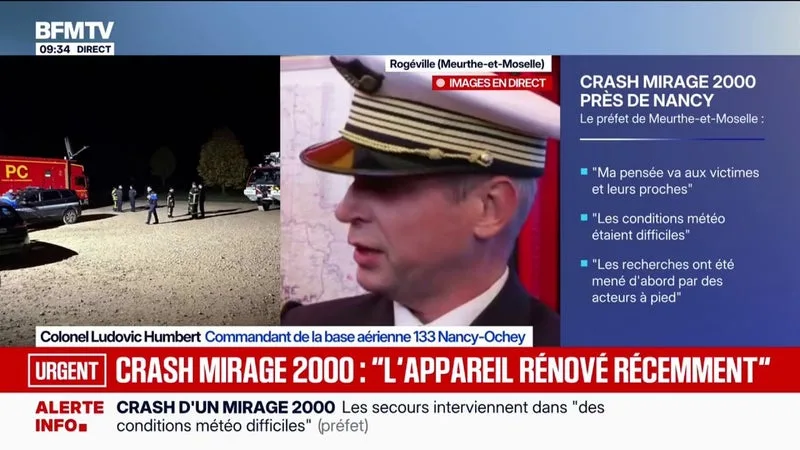 CRASH D’UN MIRAGE-2000: « ON AVAIT UN NAVIGATEUR TRÈS AGUERRI ET UN JEUNE PILOTE ARRIVÉ SUR BASE AVEC TOUS LES PRÉREQUIS ET LES QUALIFICATIONS NÉCESSAIRES », PRÉCISE LE COMMANDANT DE LA BASE