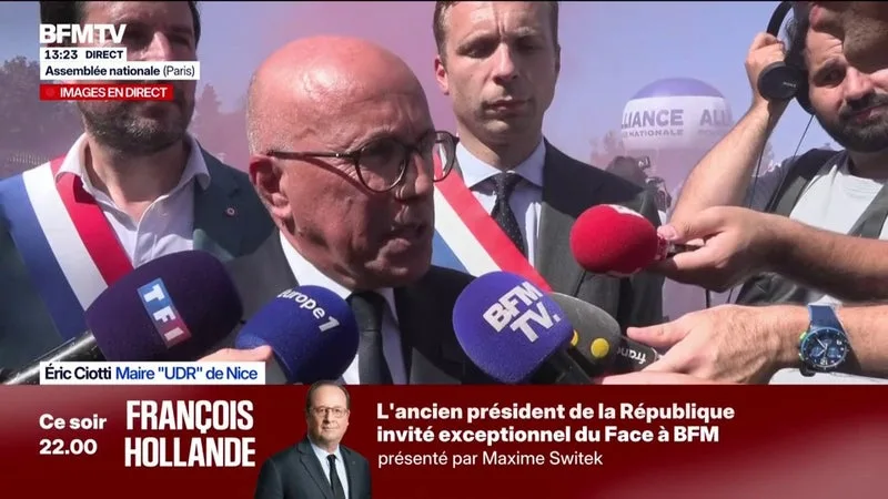 ÉRIC CIOTTI, MAIRE UDR DE NICE, SOUHAITE UN « PLAN MARSHALL POUR LA SÉCURITÉ »