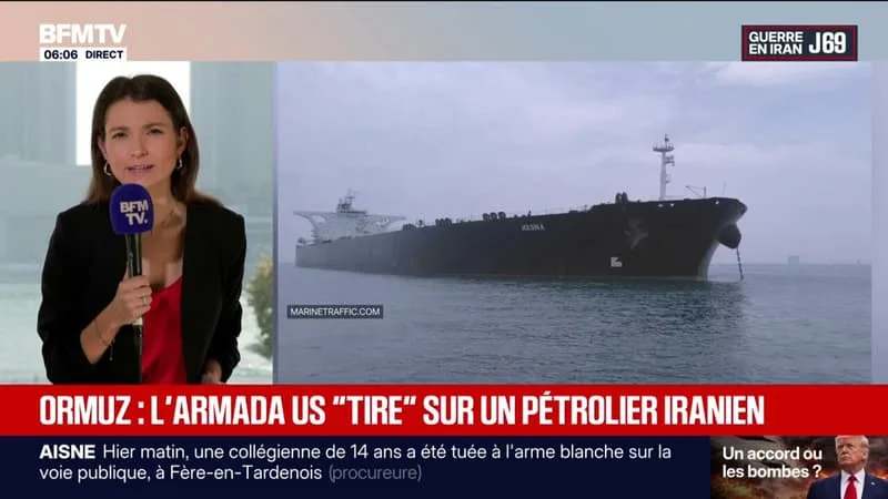 GUERRE AU MOYEN-ORIENT: L’ARMÉE AMÉRICAINE « TIRE » SUR UN PÉTROLIER IRANIEN DANS LE DÉTROIT D’ORMUZ
