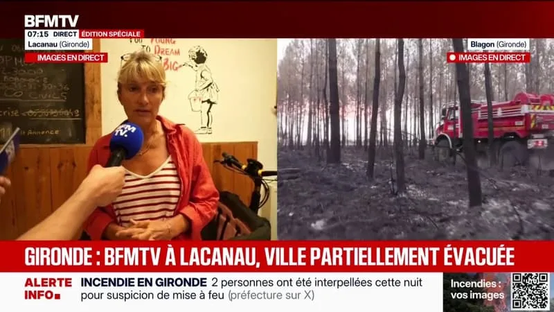 DANS CE PÔLE MÉDICAL DE LACANAU, ANNE S’OCCUPE DE SOIGNER LES POMPIERS ET LES BÉNÉVOLES BLESSÉS SUR LE FRONT DES INCENDIES