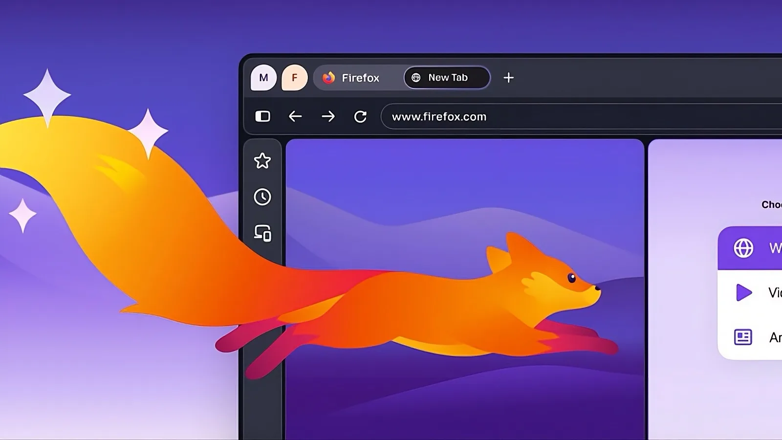 À L’OUVERTURE, FIREFOX VOUS ACCUEILLERA AVEC DE NOUVEAUX WIDGETS