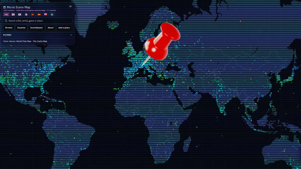 CE « GOOGLE MAPS DU CINÉMA » RÉVÈLE LES FILMS ET SÉRIES TOURNÉS PRÈS DE CHEZ VOUS (ET MÊME LES DÉCORS DERRIÈRE VOS JEUX VIDÉO)