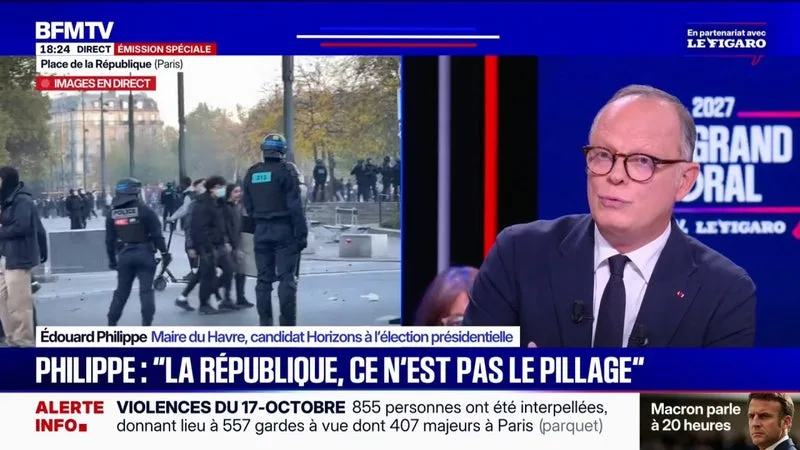 17-OCTOBRE: « EST-CE QU’IL Y A EU OU NON UNE FAILLE DANS LES RENSEIGNEMENTS? ET SI C’EST LE CAS, TIRONS-EN LES CONSÉQUENCES », ESTIME ÉDOUARD PHILIPPE, CANDIDAT HORIZONS À LA PRÉSIDENTIELLE