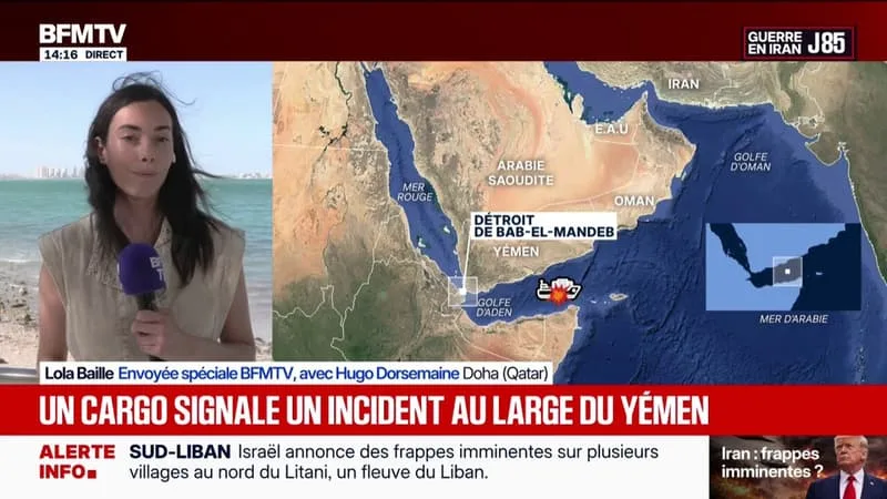 GUERRE AU MOYEN-ORIENT: UN INCIDENT AU LARGE DU YÉMEN AVEC UN CARGO