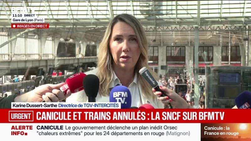SNCF: « NOUS SOMMES CONFIANTS », RASSURE LA DIRECTRICE DE TGV-INTERCITÉ FACE À LA CANICULE