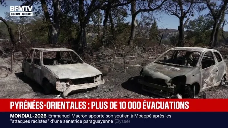 PLUS DE 10.000 PERSONNES ONT ÉTÉ ÉVACUÉES À CAUSE DE L’INCENDIE DANS LES PYRÉNÉES-ORIENTALES