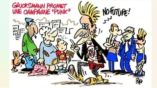 DANS L’ŒIL DU DESSINATEUR FRAP. LA CAMPAGNE POUR LA PRÉSIDENTIELLE DE RAPHAËL GLUCKSMANN